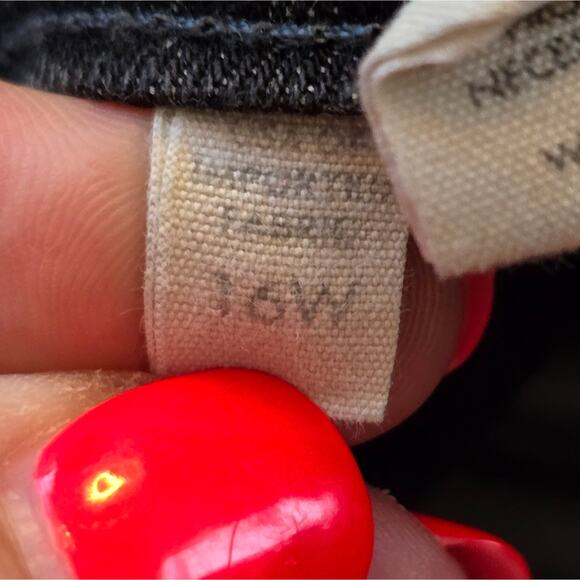 Eileen Fisher Dark Grey Black High Rise Wide Leg Denim Jeans Plus Size 16 - Picture 9 of 9